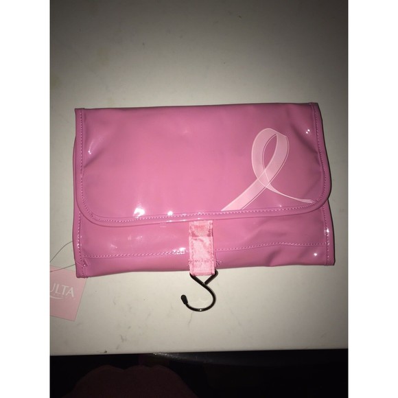 ULTA Handbags - Ulta Beauty Pink Breast Cancer Hanging Toiletries Holder Travel Makeup Soap NWT